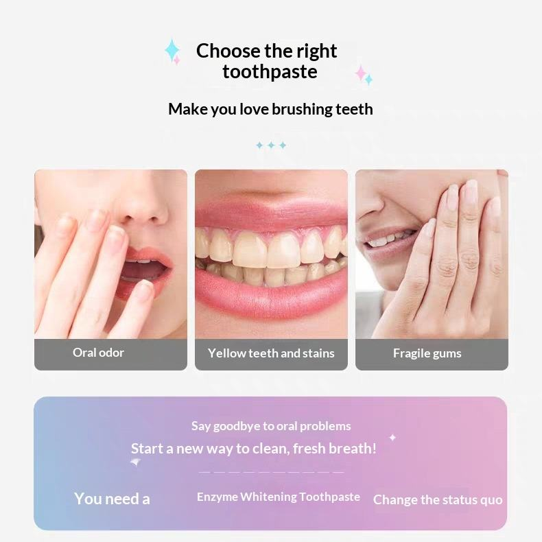 Busaurus Nicotinamide Dazzle Whitening Toothpaste 100g - Blue & Pink Starry Texture, Professional Teeth Brightening, Fresh Mint Breath, Remove Stains & Oral Odor