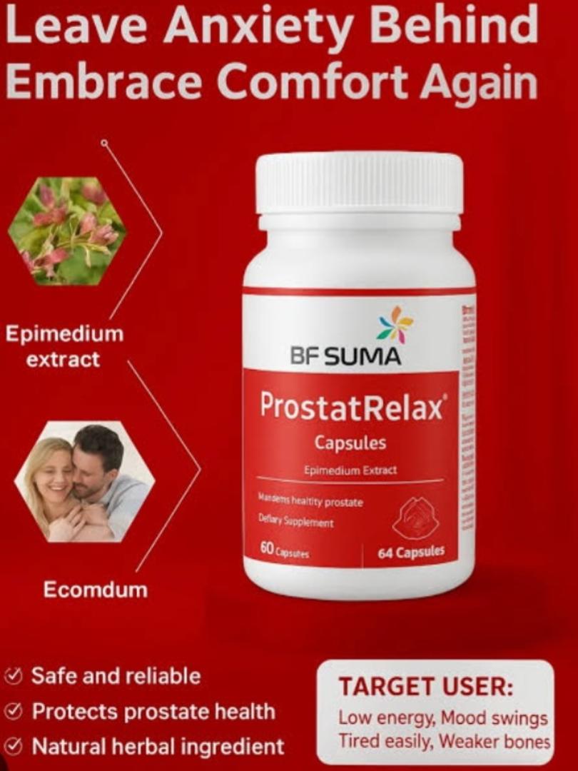 BF SUMA ProstatRelax Capsules – Men's Prostate Care | Frequent Urination & Bladder Support
