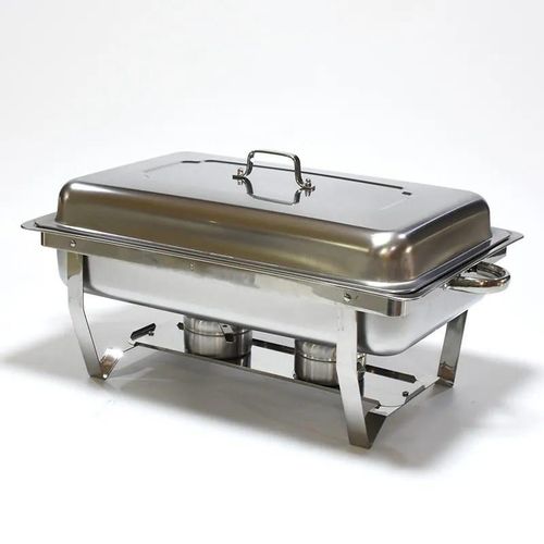 Rashnik Stainless steel 11L Chaffing Dishes - Double Tray | Built for quality, convenience, and professional food presentation.