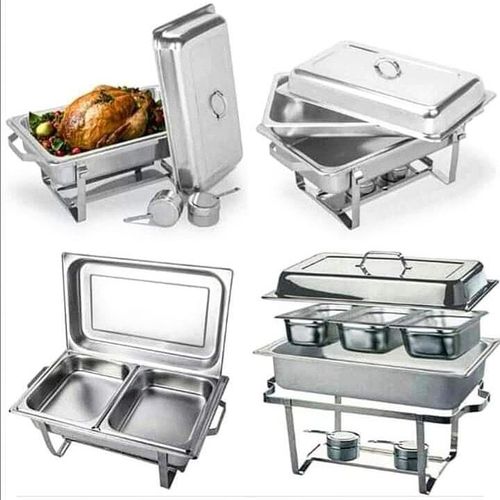 Rashnik Stainless steel 11L Chaffing Dishes - Double Tray | Built for quality, convenience, and professional food presentation.