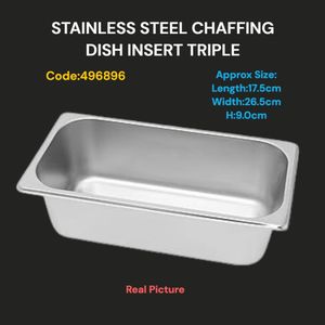 Rashnik Stainless steel 11L Chaffing Dishes - Double Tray | Built for quality, convenience, and professional food presentation.