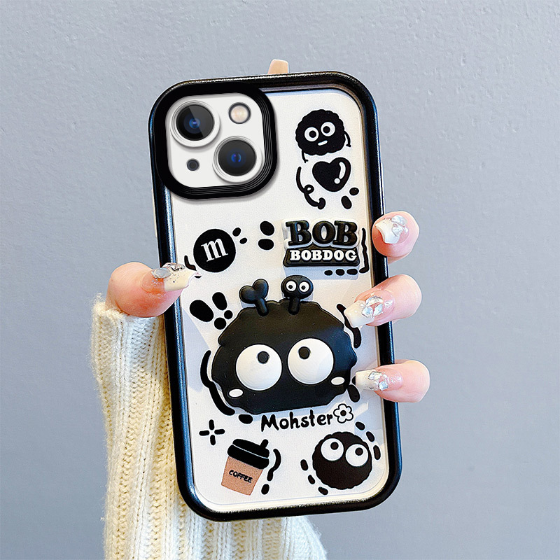 3D Kuromi Cartoon Phone Case for iPhone6/iPhone7/iPhone11/iPhone 16/15/14/13 Pro Max, Cute Shockproof Protective Cover with Hand Strap