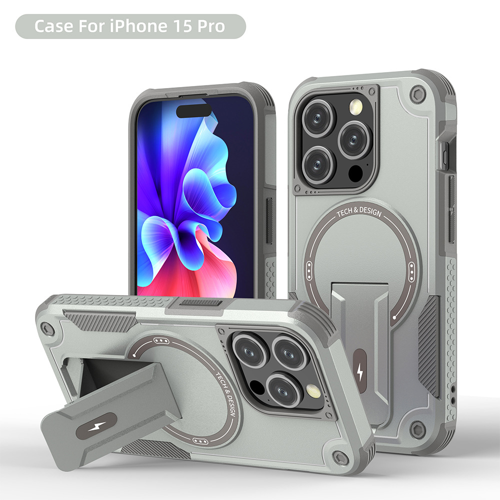 iPhone case :iphone air/iphone17/iphone13,Military Grade Magnetic Phone Case with Hidden Stand for iPhone 16/iphone15/iphone111, Shockproof TPU+PC Cover with Lanyard