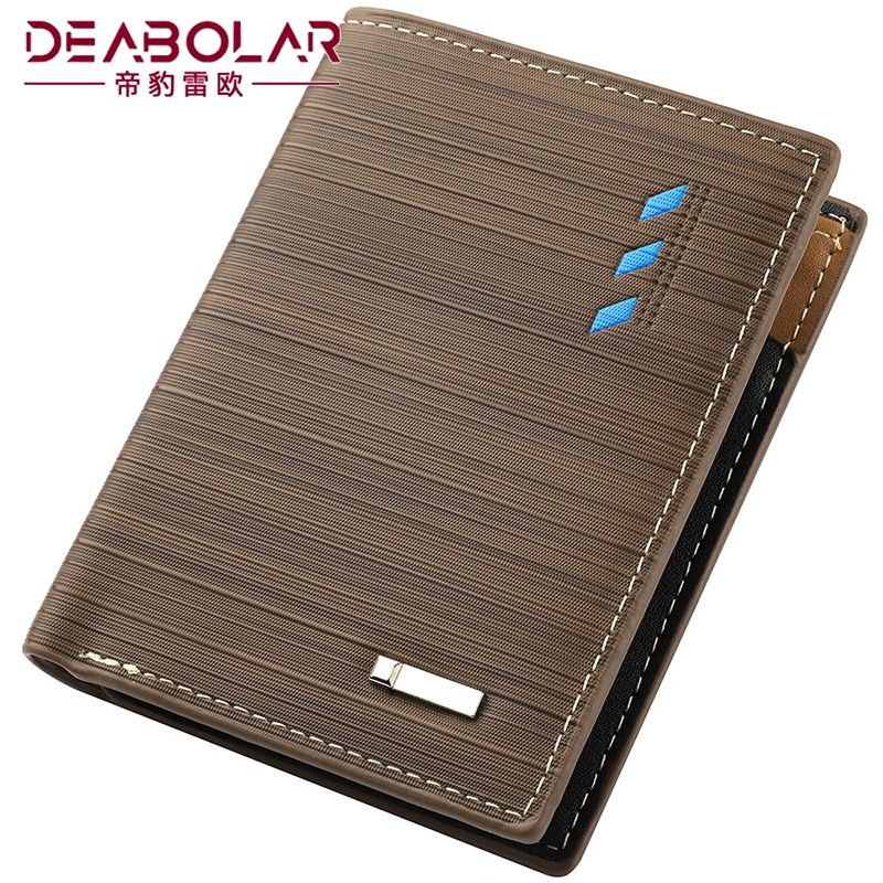 Men's  Wallet:Men's  Leather Bifold Wallet, Slim Horizontal Card Holder, Business Casual Purse, Father's Day Gift