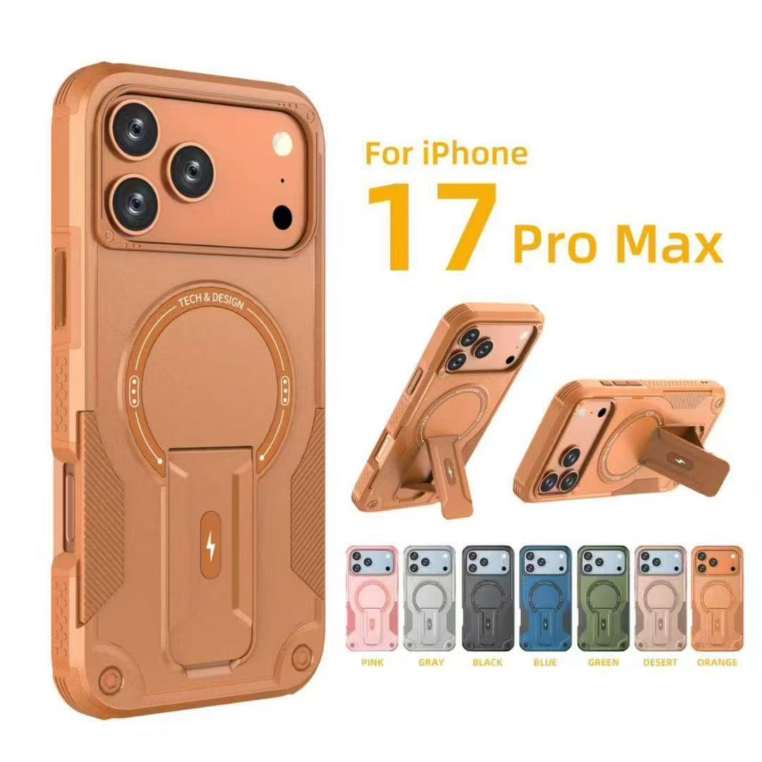 iPhone case :iphone air/iphone17/iphone13,Military Grade Magnetic Phone Case with Hidden Stand for iPhone 16/iphone15/iphone111, Shockproof TPU+PC Cover with Lanyard
