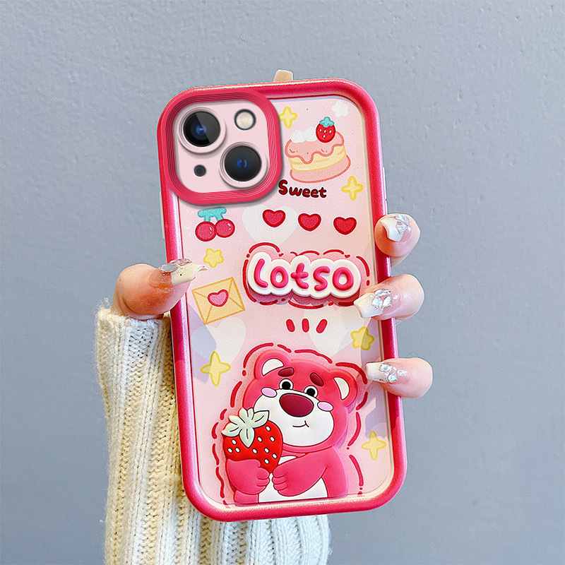 3D Kuromi Cartoon Phone Case for iPhone6/iPhone7/iPhone11/iPhone 16/15/14/13 Pro Max, Cute Shockproof Protective Cover with Hand Strap