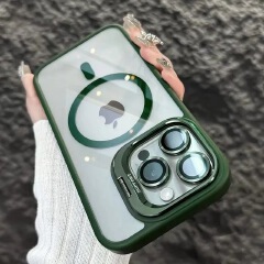 iPhone cover/case :Magnetic Clear Phone Case with Camera Bracket for iPhone 17 Pro Max/16 Pro Max/17/16, Shockproof Acrylic Cover for iphone 15/iphone 14/iphone 13/12/11