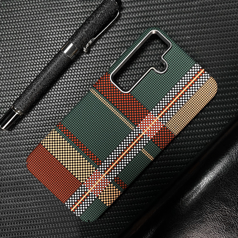 Samsung case:Magnetic Carbon Fiber Phone Case for Samsung Galaxy S26/S25/S23/A56/A17/A16Shockproof Slim PC Cover with Built-in Magnet, Anti-Scratch Matte Protective Case for Note 20