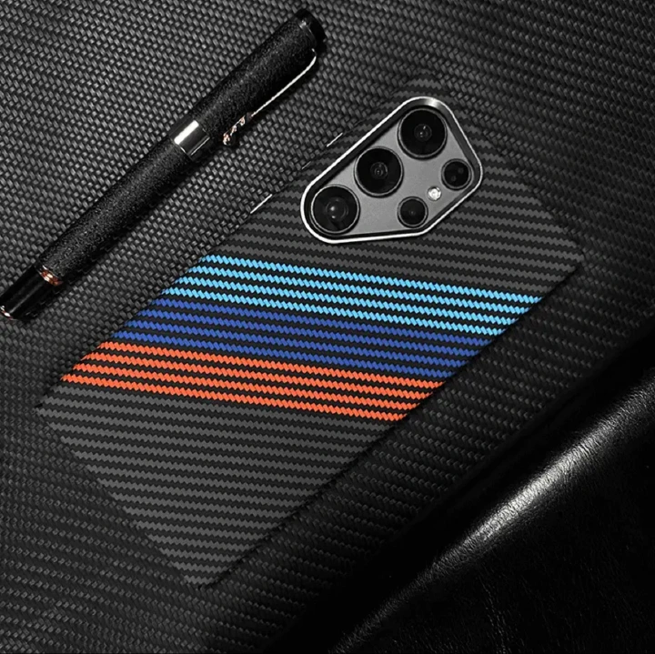 Samsung case:Magnetic Carbon Fiber Phone Case for Samsung Galaxy S26/S25/S23/A56/A17/A16Shockproof Slim PC Cover with Built-in Magnet, Anti-Scratch Matte Protective Case for Note 20