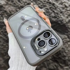 iPhone cover/case :Magnetic Clear Phone Case with Camera Bracket for iPhone 17 Pro Max/16 Pro Max/17/16, Shockproof Acrylic Cover for iphone 15/iphone 14/iphone 13/12/11