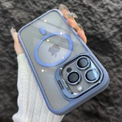 iPhone cover/case :Magnetic Clear Phone Case with Camera Bracket for iPhone 17 Pro Max/16 Pro Max/17/16, Shockproof Acrylic Cover for iphone 15/iphone 14/iphone 13/12/11