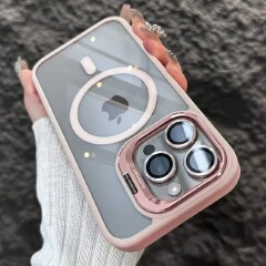 iPhone cover/case :Magnetic Clear Phone Case with Camera Bracket for iPhone 17 Pro Max/16 Pro Max/17/16, Shockproof Acrylic Cover for iphone 15/iphone 14/iphone 13/12/11