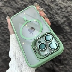 iPhone cover/case :Magnetic Clear Phone Case with Camera Bracket for iPhone 17 Pro Max/16 Pro Max/17/16, Shockproof Acrylic Cover for iphone 15/iphone 14/iphone 13/12/11