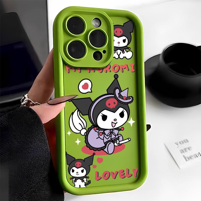 iPhone case:/cover： Cute Kuromi Cartoon Phone Case for iPhone 17 Pro Max/ iPhone 16/ iPhone 15/ iPhone 14/ iPhone 13/ iPhone 12, Shockproof Soft  Full Protective Cover for iPhone 11