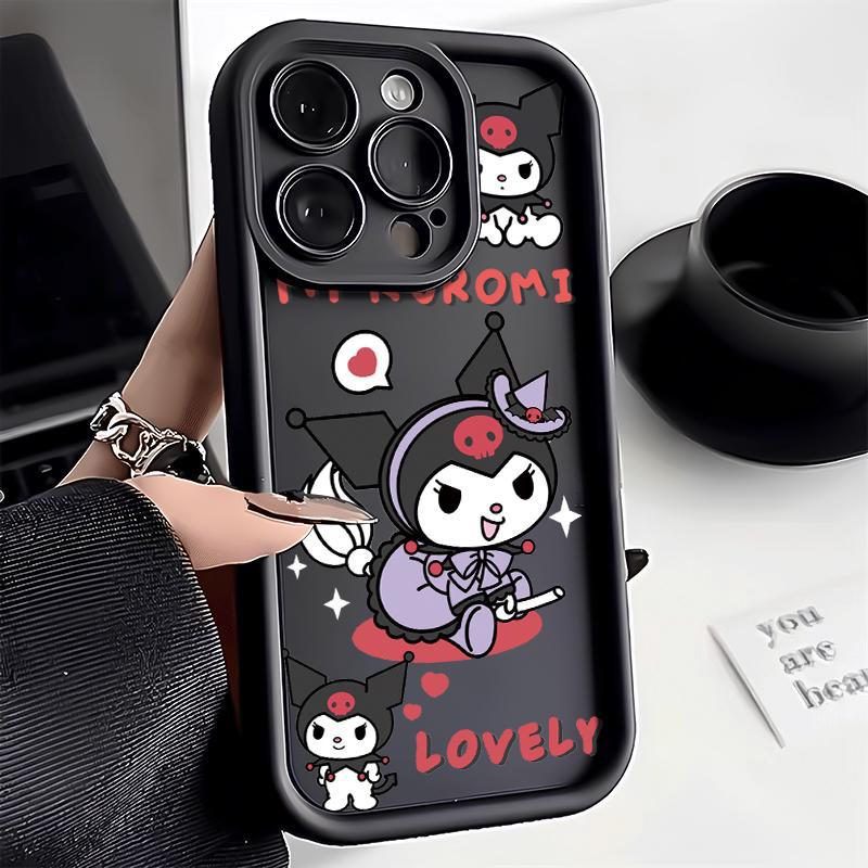 iPhone case:/cover： Cute Kuromi Cartoon Phone Case for iPhone 17 Pro Max/ iPhone 16/ iPhone 15/ iPhone 14/ iPhone 13/ iPhone 12, Shockproof Soft  Full Protective Cover for iPhone 11