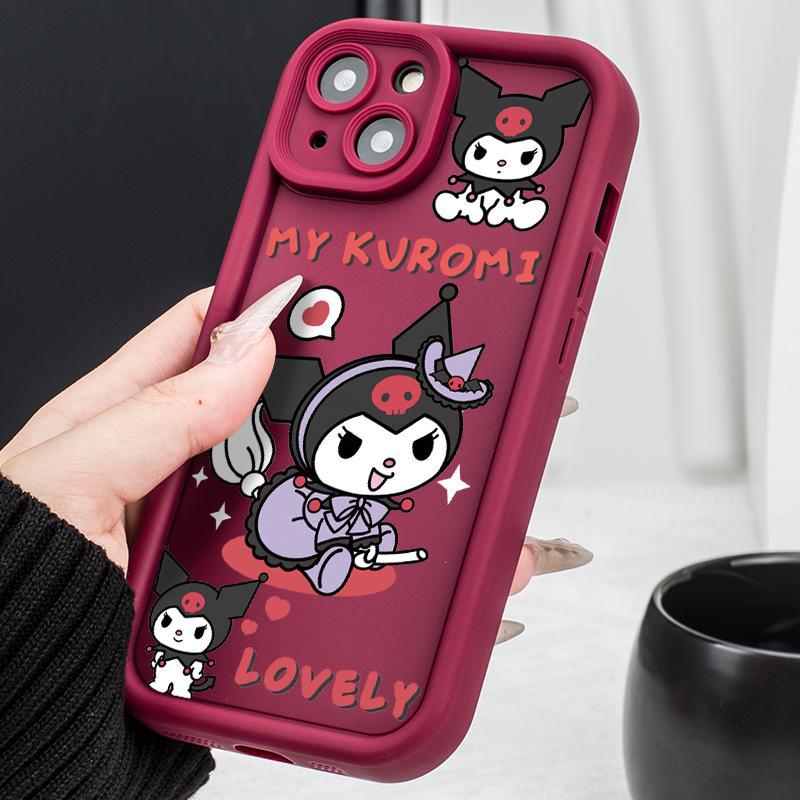 iPhone case:/cover： Cute Kuromi Cartoon Phone Case for iPhone 17 Pro Max/ iPhone 16/ iPhone 15/ iPhone 14/ iPhone 13/ iPhone 12, Shockproof Soft  Full Protective Cover for iPhone 11