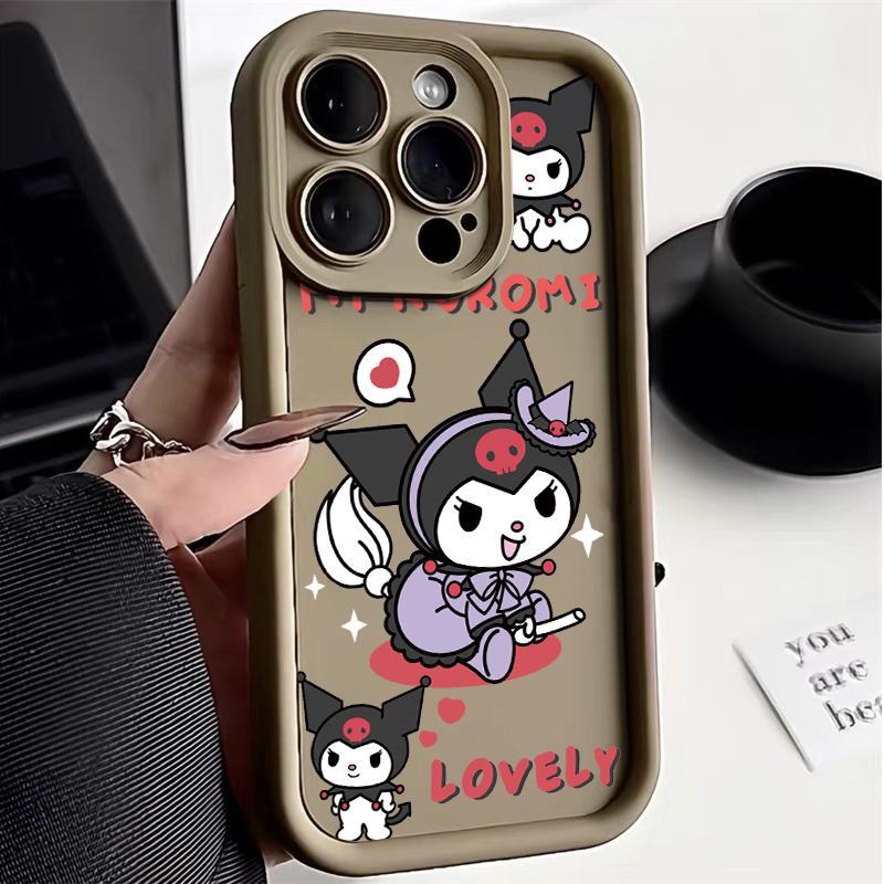 iPhone case:/cover： Cute Kuromi Cartoon Phone Case for iPhone 17 Pro Max/ iPhone 16/ iPhone 15/ iPhone 14/ iPhone 13/ iPhone 12, Shockproof Soft  Full Protective Cover for iPhone 11