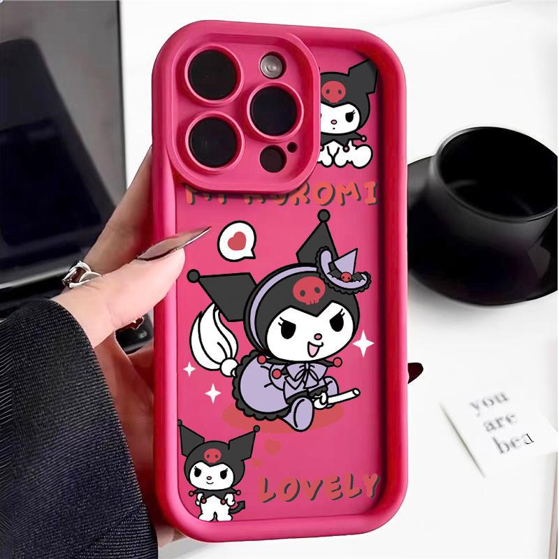 iPhone case:/cover： Cute Kuromi Cartoon Phone Case for iPhone 17 Pro Max/ iPhone 16/ iPhone 15/ iPhone 14/ iPhone 13/ iPhone 12, Shockproof Soft  Full Protective Cover for iPhone 11