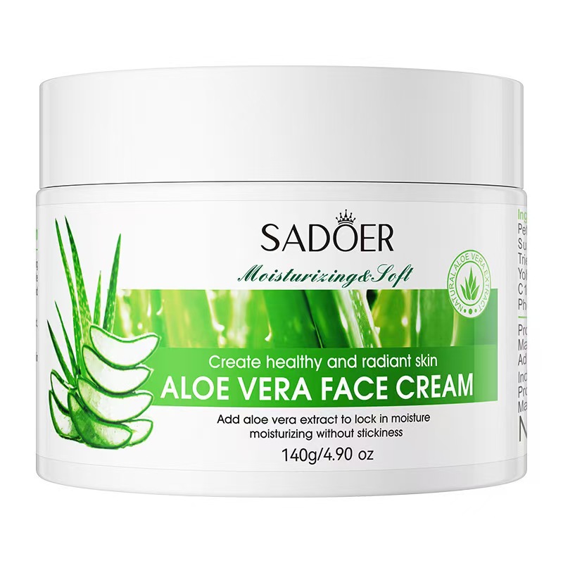 SADOER 27 Pcs Complete Skincare Set: Aloe Vera Cleanser + Face Cream  + Face Serum + Face Toner + Eye Cream + 20-sheet Gel Mask Pack + Lip Balm + Hand Cream Gift Set