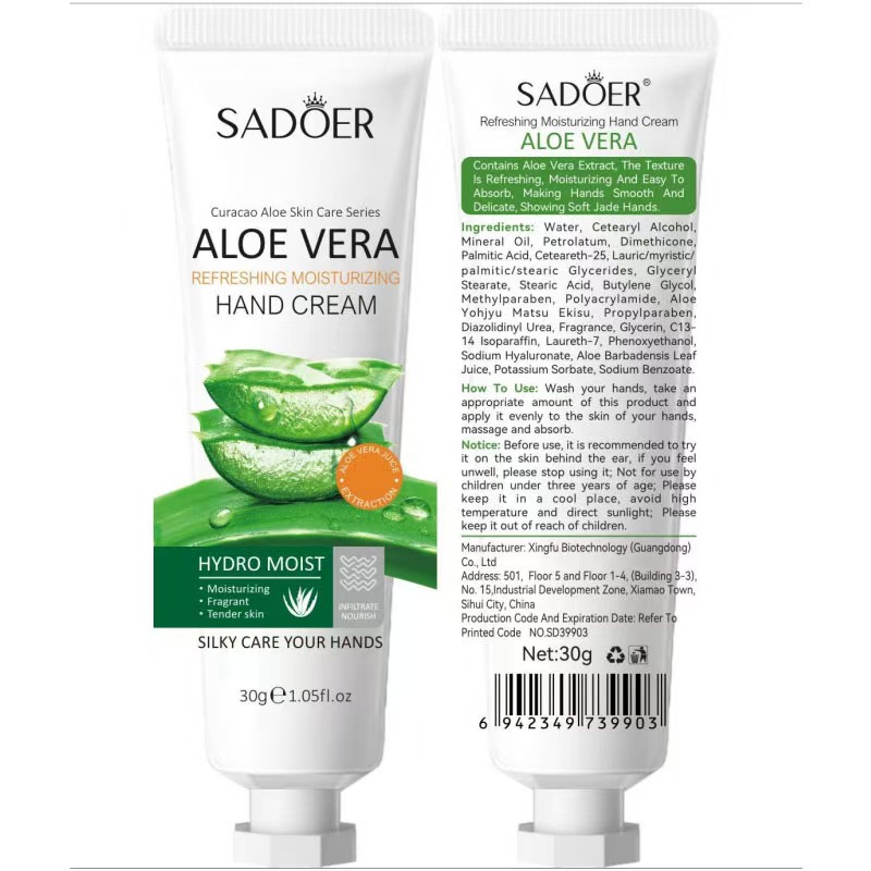 SADOER 27 Pcs Complete Skincare Set: Aloe Vera Cleanser + Face Cream  + Face Serum + Face Toner + Eye Cream + 20-sheet Gel Mask Pack + Lip Balm + Hand Cream Gift Set