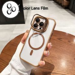iPhone cover/case :Magnetic Clear Phone Case with Camera Bracket for iPhone 17 Pro Max/16 Pro Max/17/16, Shockproof Acrylic Cover for iphone 15/iphone 14/iphone 13/12/11