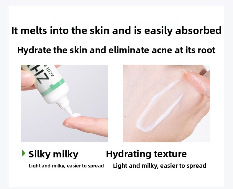 Salicylic Acid Acne Removal Cream, Pimple & Blackhead Spot Treatment, Fade Acne Marks, Oil Control & Gentle Skin Repair for Face
