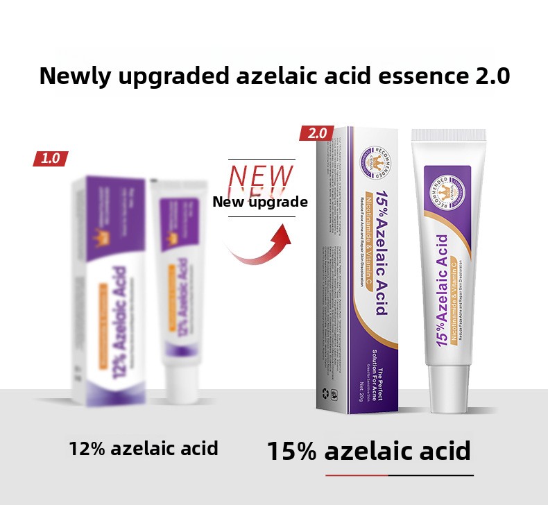 15% Azelaic Acid Blemish Removal Cream, 15% Azelaic Acid Facial Cream 20g, Niacinamide Vitamin C, Reduce Acne & Dark Spots, Skin Redness Relief