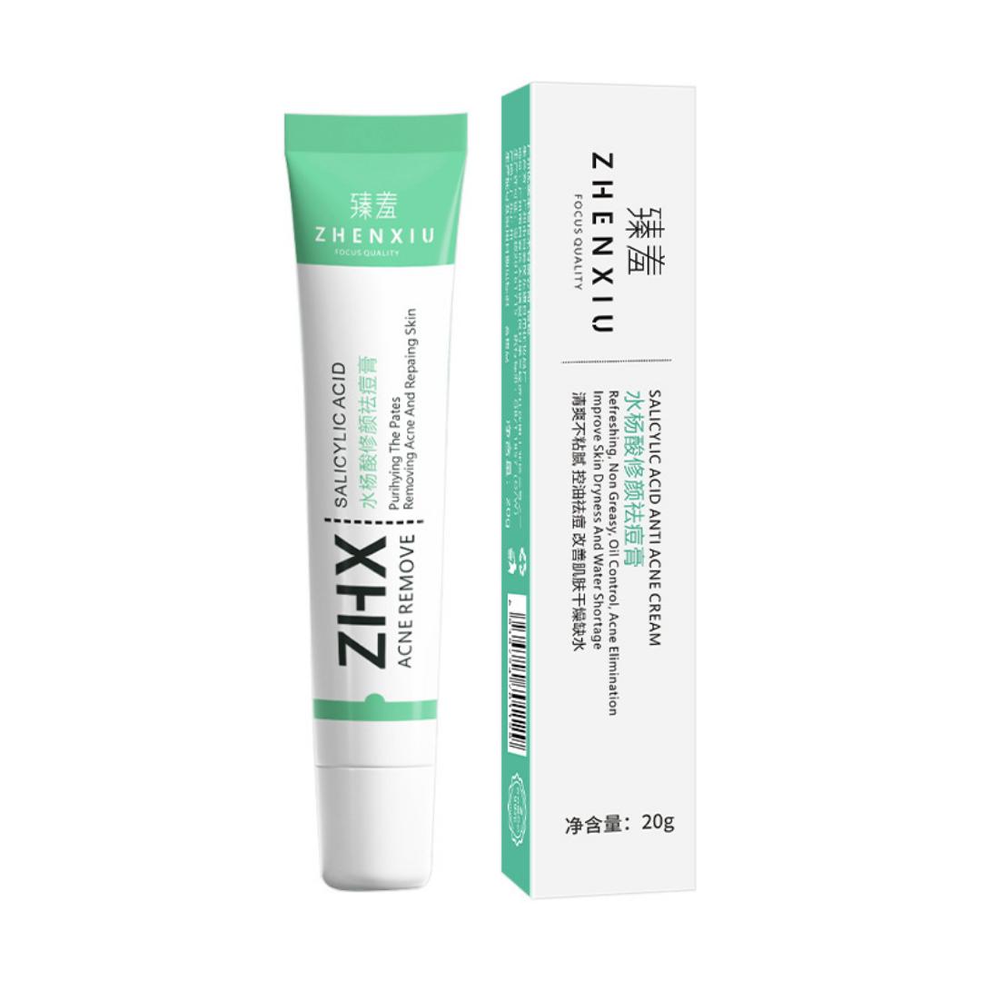 Salicylic Acid Acne Removal Cream, Pimple & Blackhead Spot Treatment, Fade Acne Marks, Oil Control & Gentle Skin Repair for Face