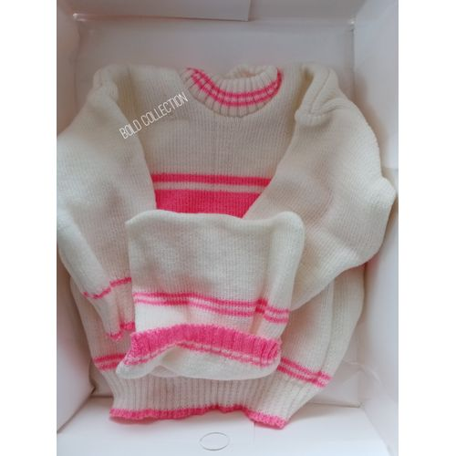 4pc Woolen Newborn receiving clothes/gift set, socks, cap, trouser, sweater