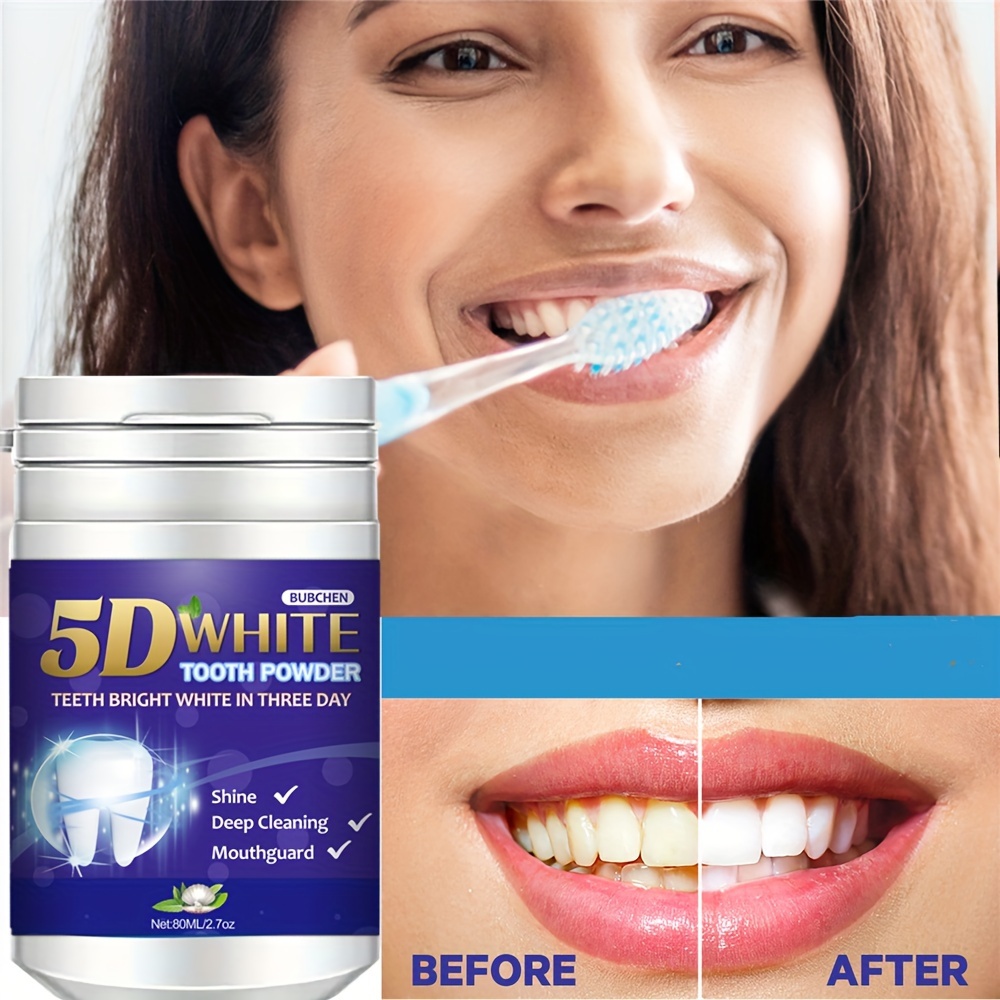Teeth Whitening Powder, Tooth Cleaning Powder, Fresh Mint Flavor, Effective Shine And Deep Cleaning Toothpowder