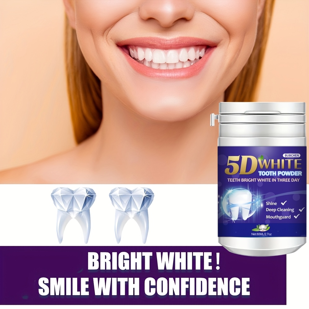 Teeth Whitening Powder, Tooth Cleaning Powder, Fresh Mint Flavor, Effective Shine And Deep Cleaning Toothpowder