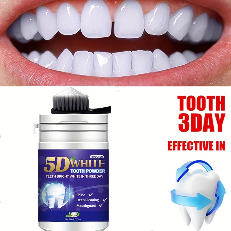 Teeth Whitening Powder, Tooth Cleaning Powder, Fresh Mint Flavor, Effective Shine And Deep Cleaning Toothpowder