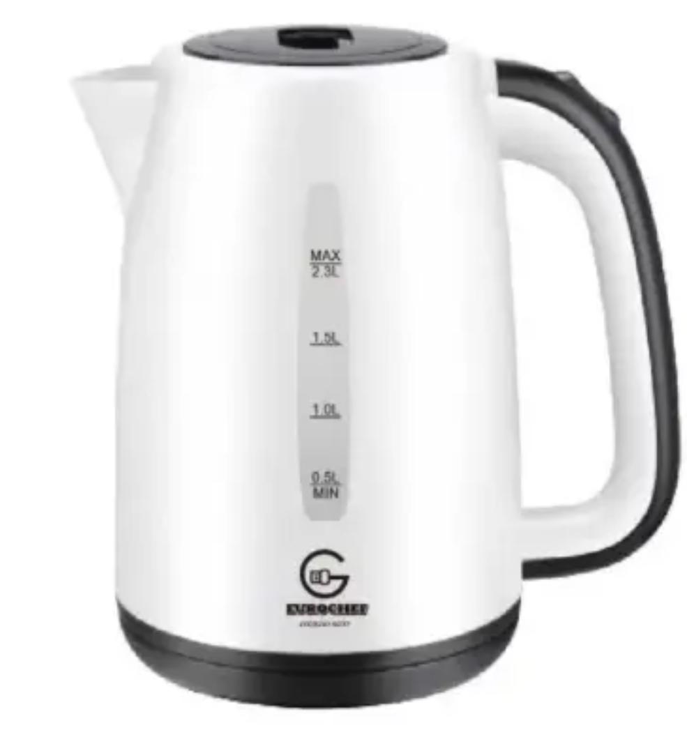 EUROCHEF EC-K06 2.3L Plastic Electric Cordless Kettle Electric Jug for boiling water Kitchen Appliance(1 YR WARRANTY) -PINK BLUE WHITE