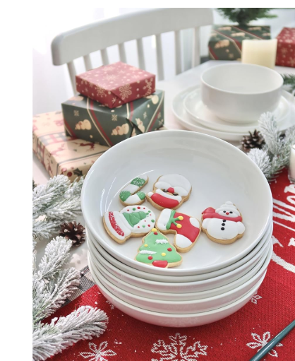 6 PCS 6” Premium Ceramic Soup Bowl/side dish Set – Elegant, Durable & Microwave-Safe | Ideal for Soups, Salads, Snacks & More