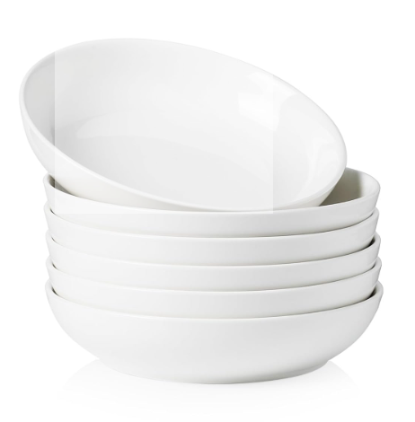6 PCS 6” Premium Ceramic Soup Bowl/side dish Set – Elegant, Durable & Microwave-Safe | Ideal for Soups, Salads, Snacks & More