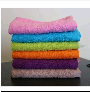 6 pcs cotton face towels