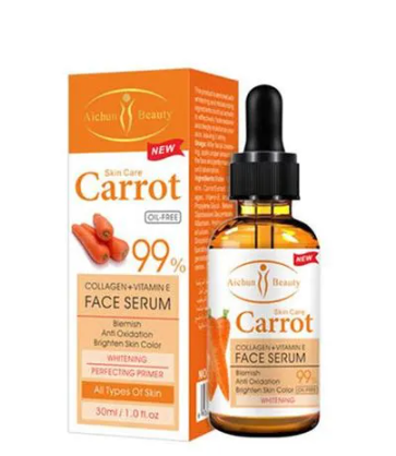 Aichun Beauty CARROT Collagen & Vitamin E Skin Care Face Serum, 30ml