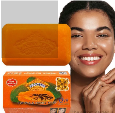 OFFER!! Original Asantee Papaya And Honey Anti Acne Soap – Nourishing, Natural Skincare for Smooth & Glowing Skin**Asante soap
