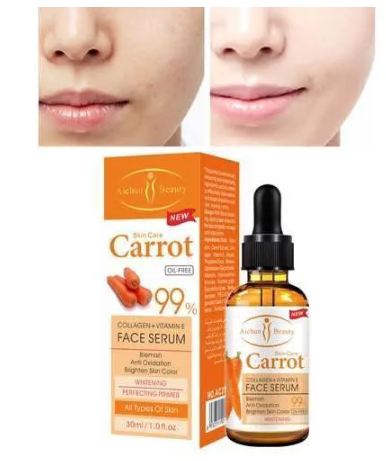 Aichun Beauty CARROT Collagen & Vitamin E Skin Care Face Serum, 30ml