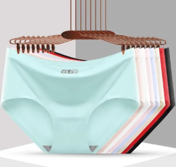 5 Pcs Underwear panties Non-trace Cotton Midwaist briefs Women Anti-bacterial Breathable Comfortable lingerie Seamless women clothes