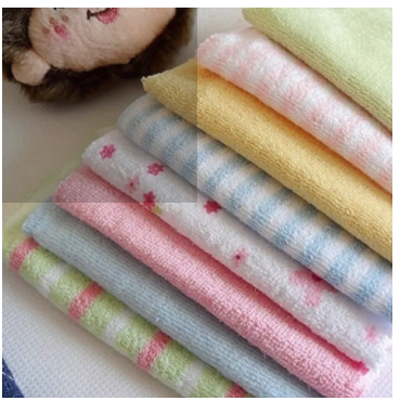 6 pcs cotton face towels