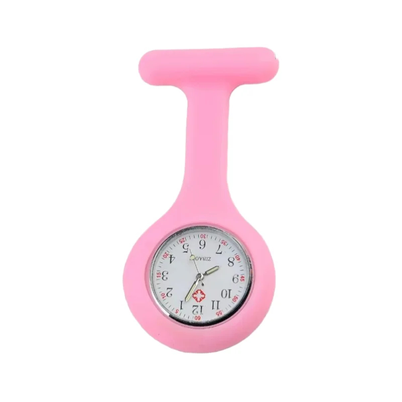 Silicone Nurse Watch Brooch Fob Pocket Tunic Quartz_MULTIPLE COLOURS