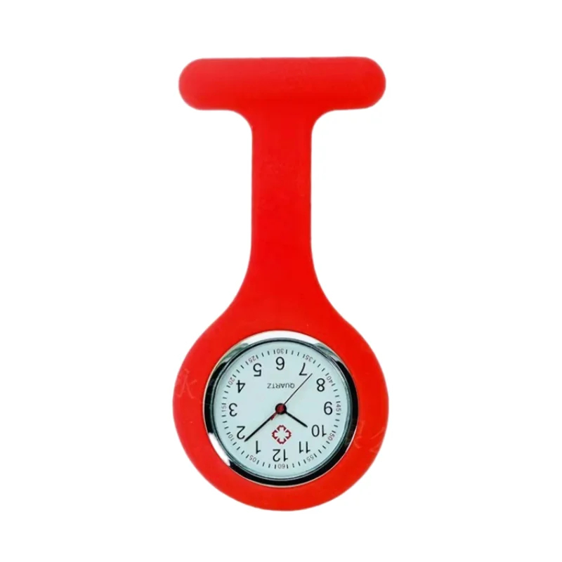 Silicone Nurse Watch Brooch Fob Pocket Tunic Quartz_MULTIPLE COLOURS