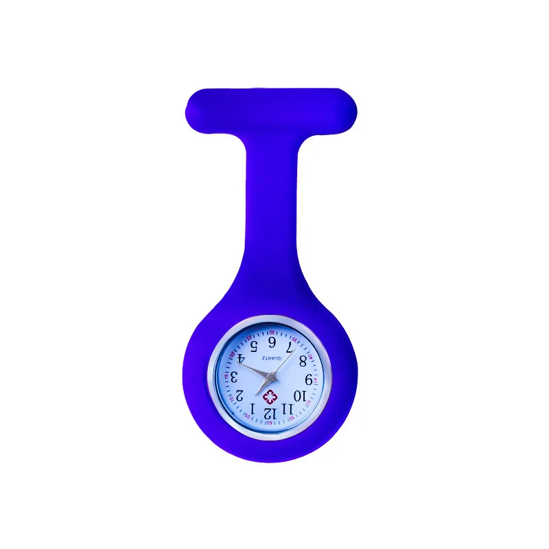 Silicone Nurse Watch Brooch Fob Pocket Tunic Quartz_MULTIPLE COLOURS