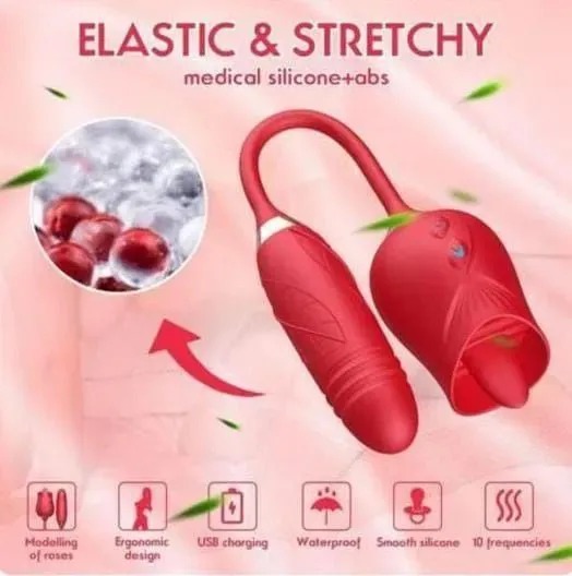 OFFER OFFER A Rose-shaped clitoral stimulator.