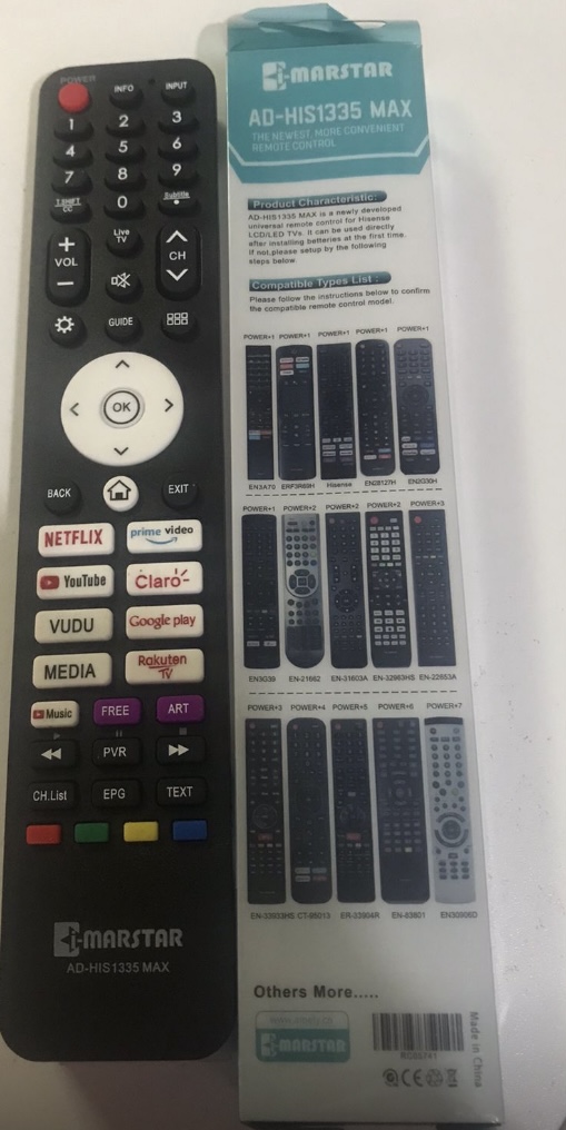 Hisense  Universal Smart TV Remote (compatible with all hisense TV’s)