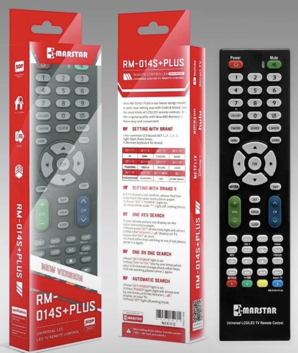 iMARSTAR RM-014S+ Universal Remote Control LCD/LED Smart TV compatible with all TV’s Samsung,LG ,TCL ,SONY,VITRON