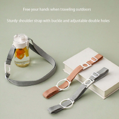 1PC Adjustable 2-in-1 Water Bottle Holder Strap, Detachable Sling Cup Carrier for Outdoor Sports Hiking Camping, Portable Bottle Accessory Fits Most Bottle Sizes