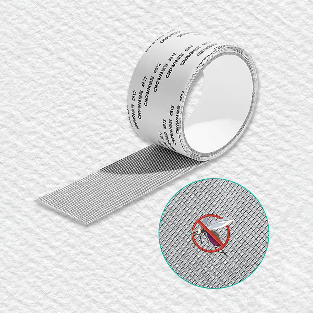 Window Screen Repair Tape 5cm×2m, Strong Adhesive Fly Screen Repair Kit, Mesh Patch Tape for Window Door Pet Cage Hole Crack Fix