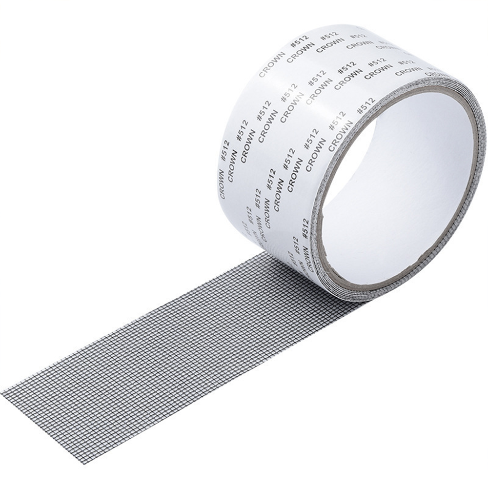 Window Screen Repair Tape 5cm×2m, Strong Adhesive Fly Screen Repair Kit, Mesh Patch Tape for Window Door Pet Cage Hole Crack Fix